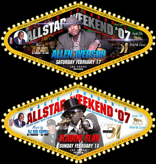 2007 NBA All Star Weekend Event Flyer